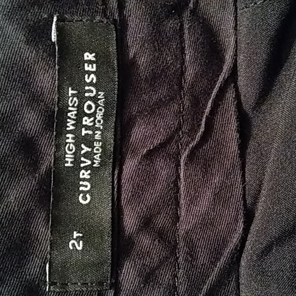 Loft High Waist Curvy Trouser Black Size 2 Tall - Picture 3 of 4